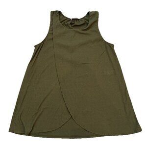 Gilli Women’s Maternity Sleeveless Nursing Top Size Large Olive Green Tank